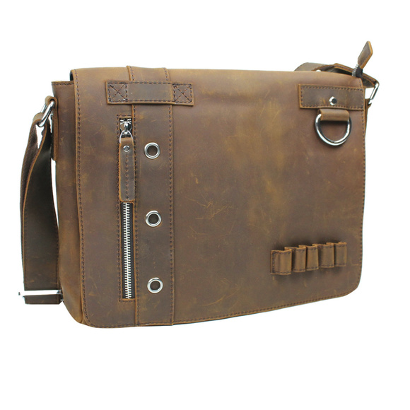 Full Grain Leather Messenger Bag L14VB